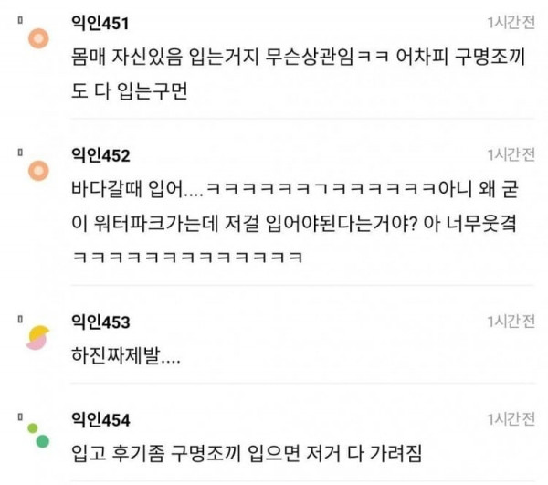 야릇감성 워터파크에 이런 수영복 입고 가면 대참사 날까?