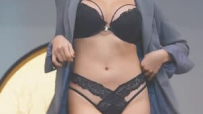 시그니처  꽃빵 야한 레이스 블랙 브라 팬티 오피스룩 룩북