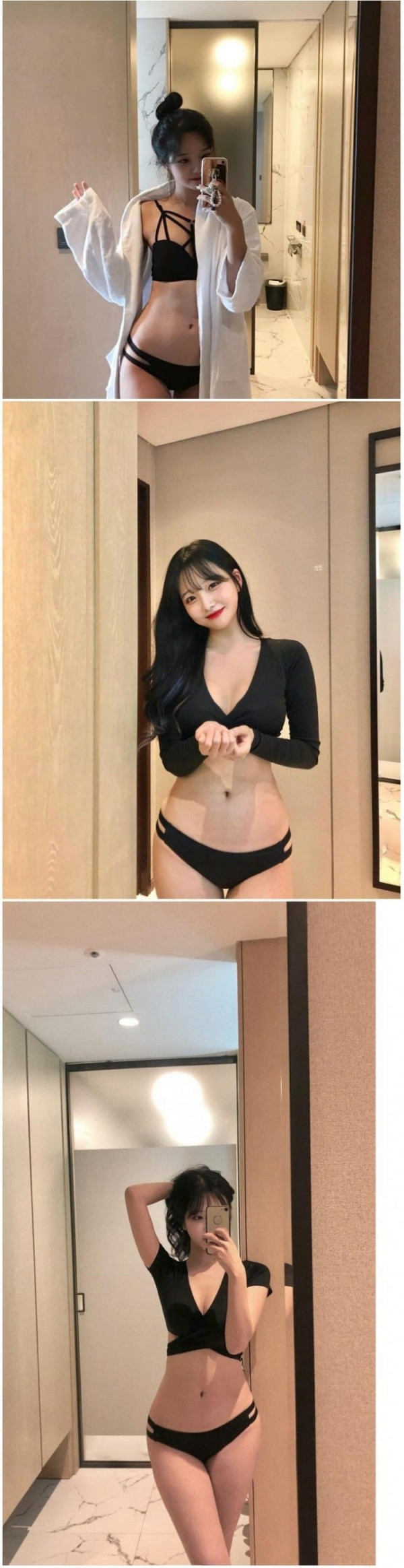 작살나는  bj 박민정 수영복 셀카 몸매