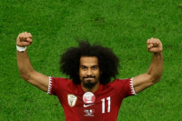 [아시안컵] '아피프 PK 해트트릭' 개최국 카타르, 요르단에 3-1 완승...2연패 달성