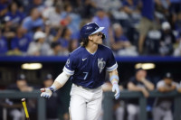 '3848억 계약 충격' 이제 두 시즌 마친 23세 유격수, 린도어-시거-터너급...KC 간판타자 묶었다