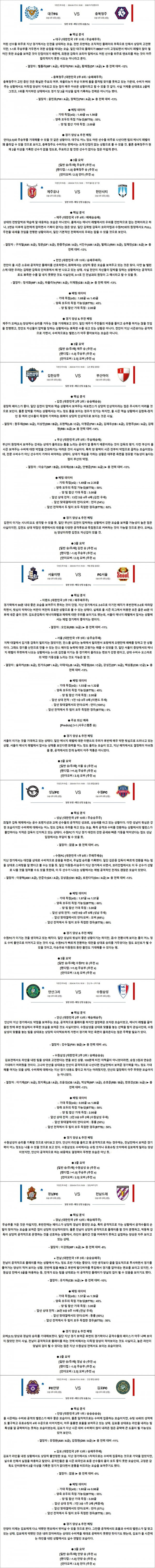 4월 17일 한국FA컵 7경기