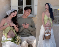 나비, 헐거운 옷에 과감한 31주차 D라인…'♥조성환' 근황 공개하며 둘째 가진 행복