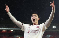 조규성, 3개월 만에 UEL 결승골…EPL 노팅엄 상대 헤더 폭발