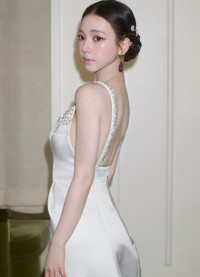 카리나, ‘멧 갈라’ 빛낸 단아美…백리스 드레스로 시선 압도